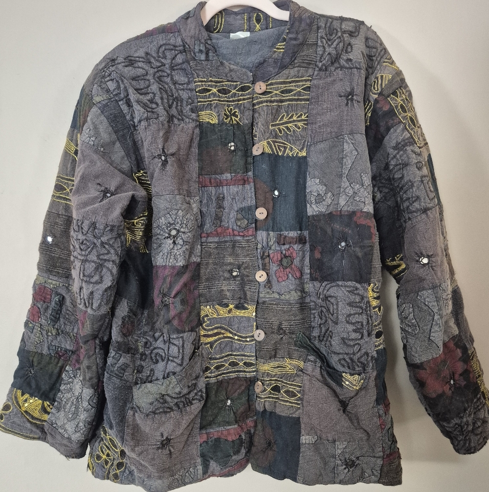Vintage Patchwork Jacket - image 1